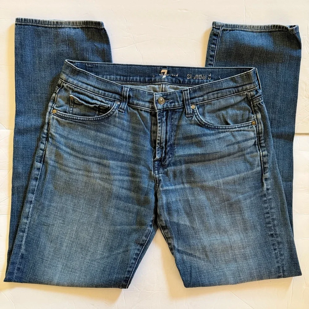 7FAM STANDARD LEG Mens Jeans Size 33
